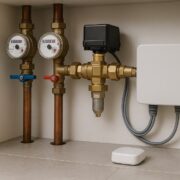 Czujniki zalania z elektrozaworem