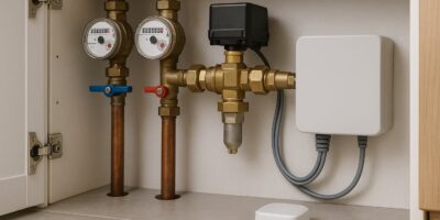 Czujniki zalania z elektrozaworem