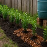 Żywopłot z ligustru po suszy