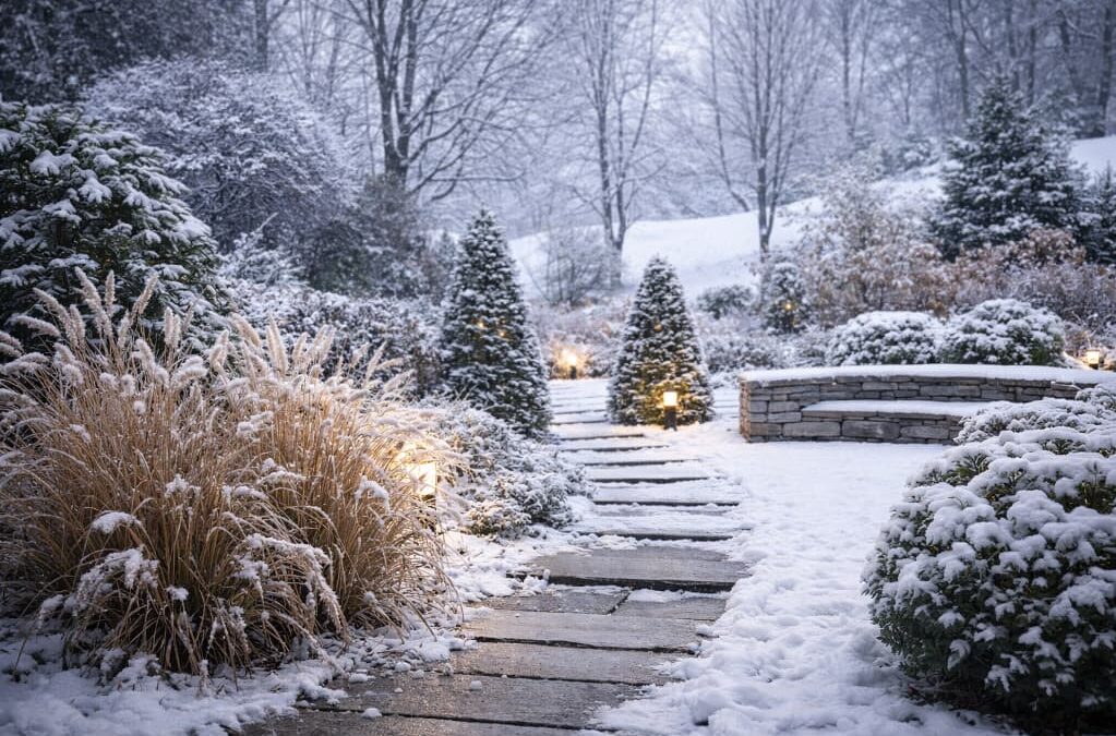 Ogród całoroczny – jak zaplanować przestrzeń, która nie traci atrakcyjności zimą